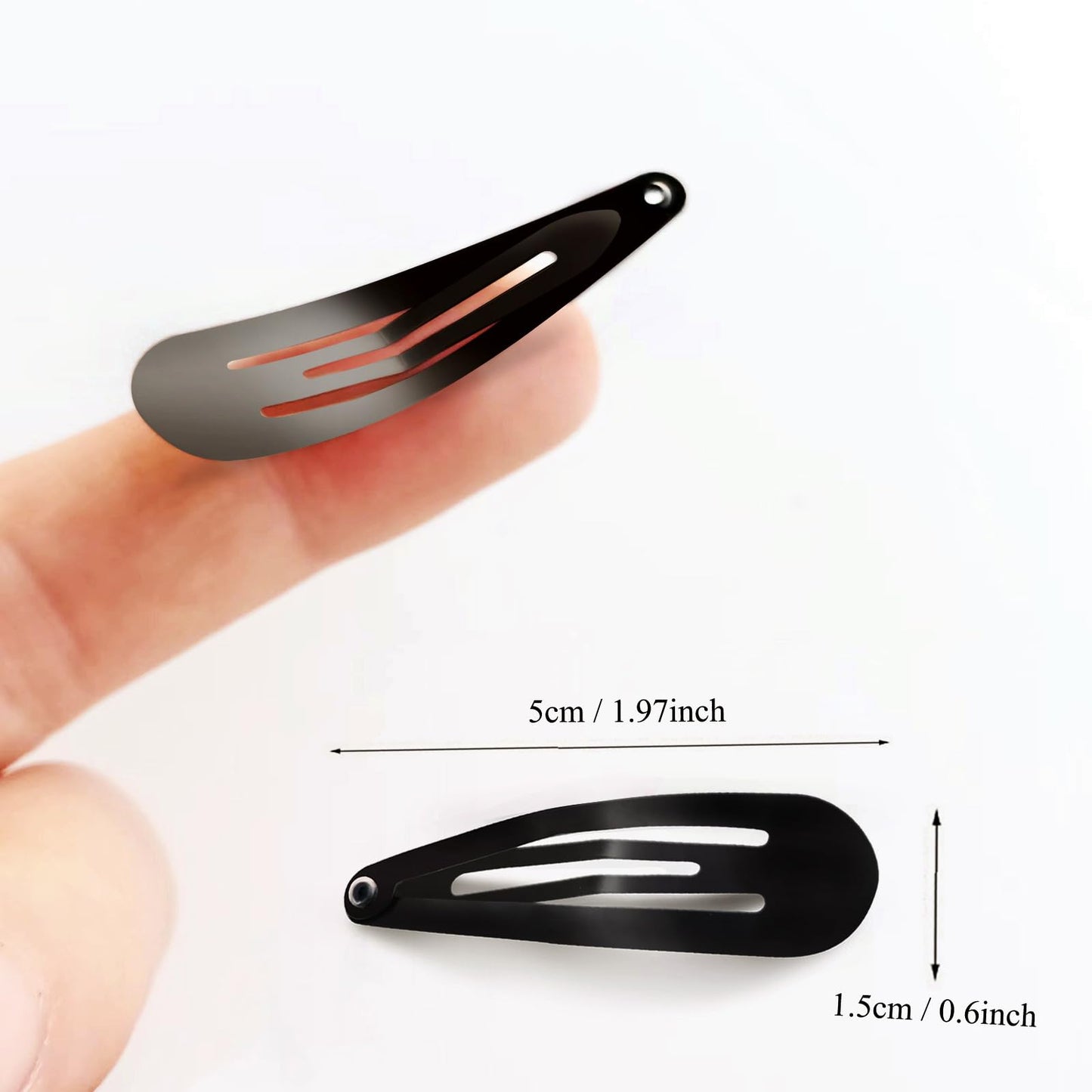 40-Pack Black Hair Clips