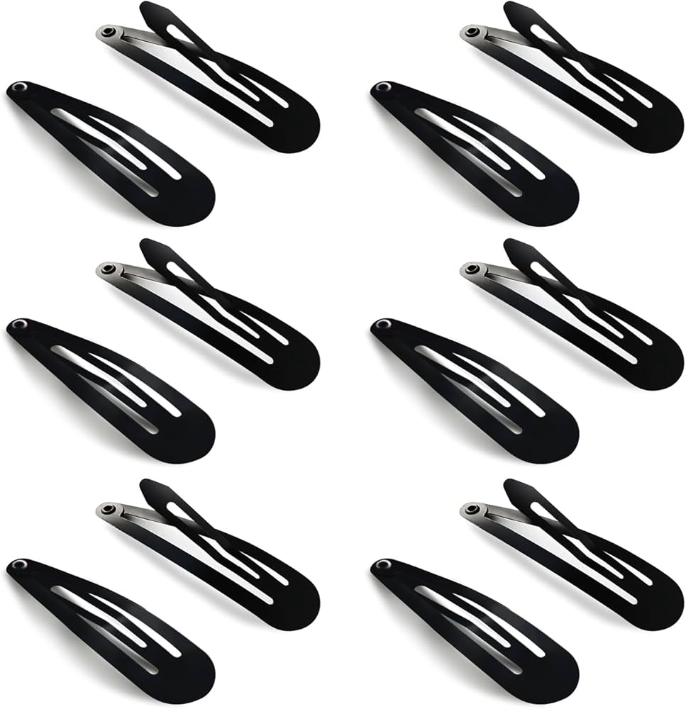 40-Pack Black Hair Clips
